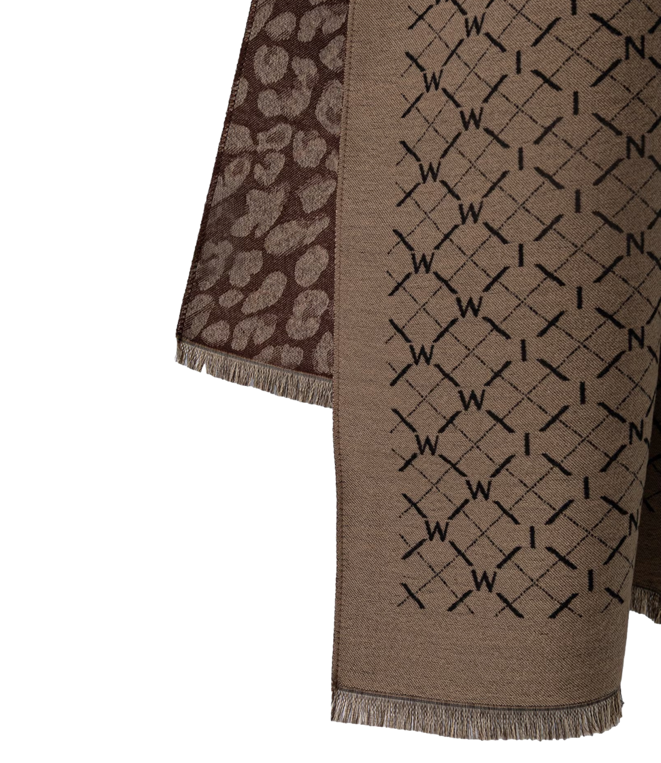 Twin Set Stola da Donna - Jacq.mix Canapa/dark Coffee - 262ta4300