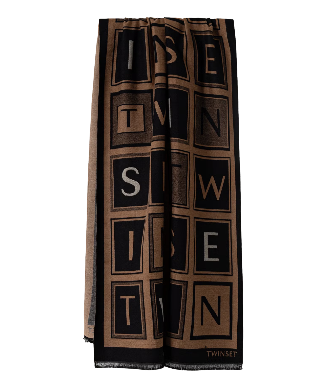 Twin Set Stola da Donna - Jacq.lettering Nero - 262ta4340