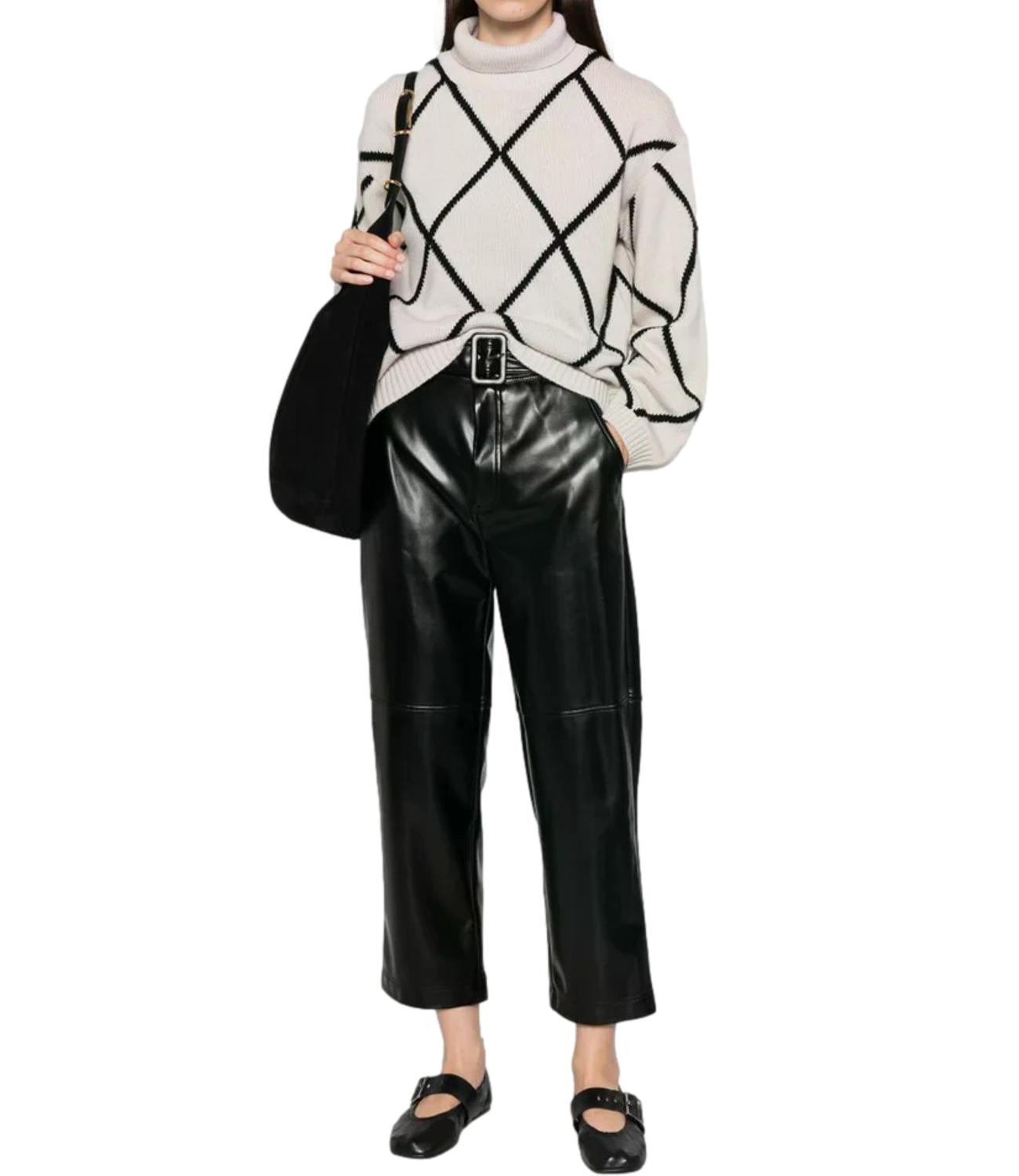 Twin Set Pantalone da Donna - Darkness Brown - 262tp2051