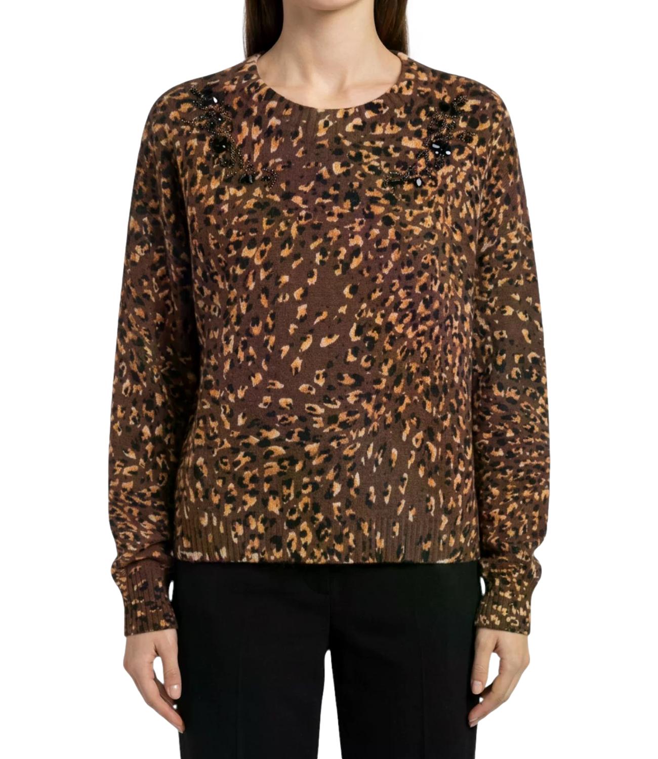 Twin Set PULL da Donna - St.animal Brown/gold - 262tp3430
