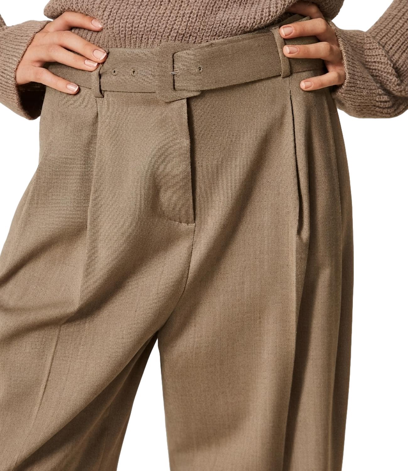 Twin Set Pantalone da Donna - Mastice - 262tt2220