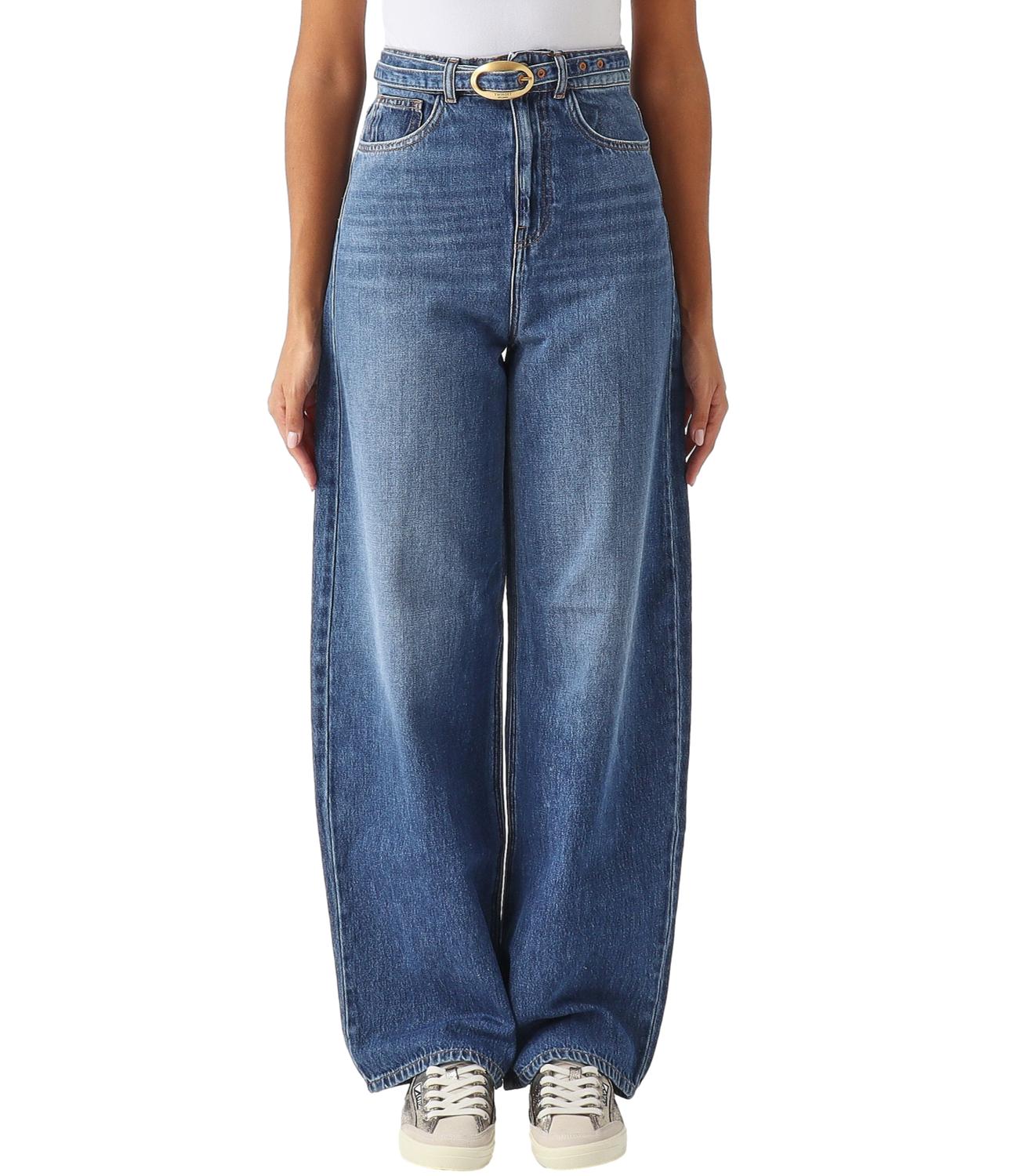 Twin Set Jeans da Donna - Denim Medio - 262tt2390