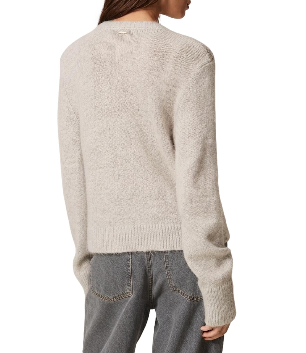 Twin Set Cardigan da Donna - Grigio Chiaro Melange - 262tt3170