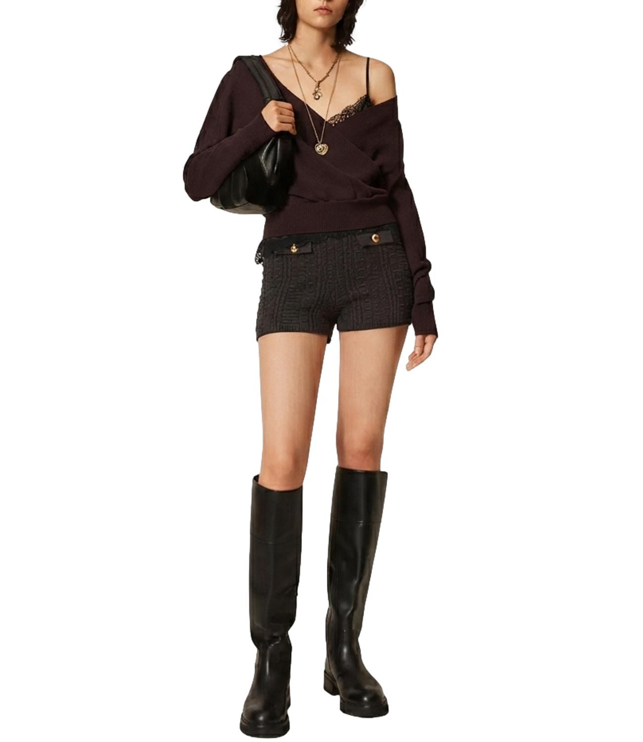 Twin Set Maglia da Donna - Coffee Chocolate - 262tt3331
