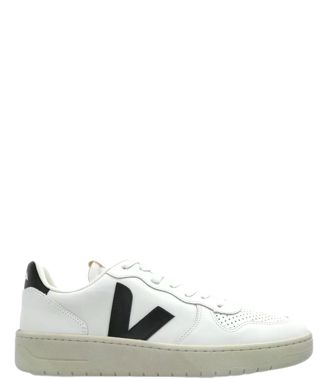 Sneakers Veja V-10 bianca in pelle extra white black