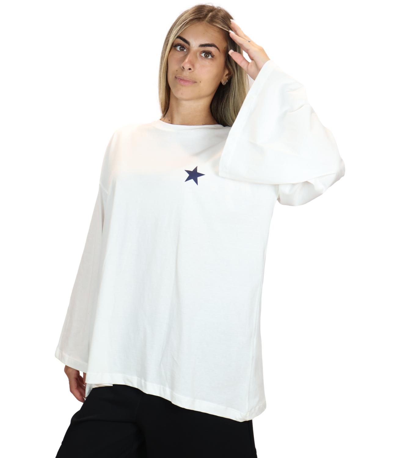 Vicolo T-Shirt da Donna - Naturale - Rac0132