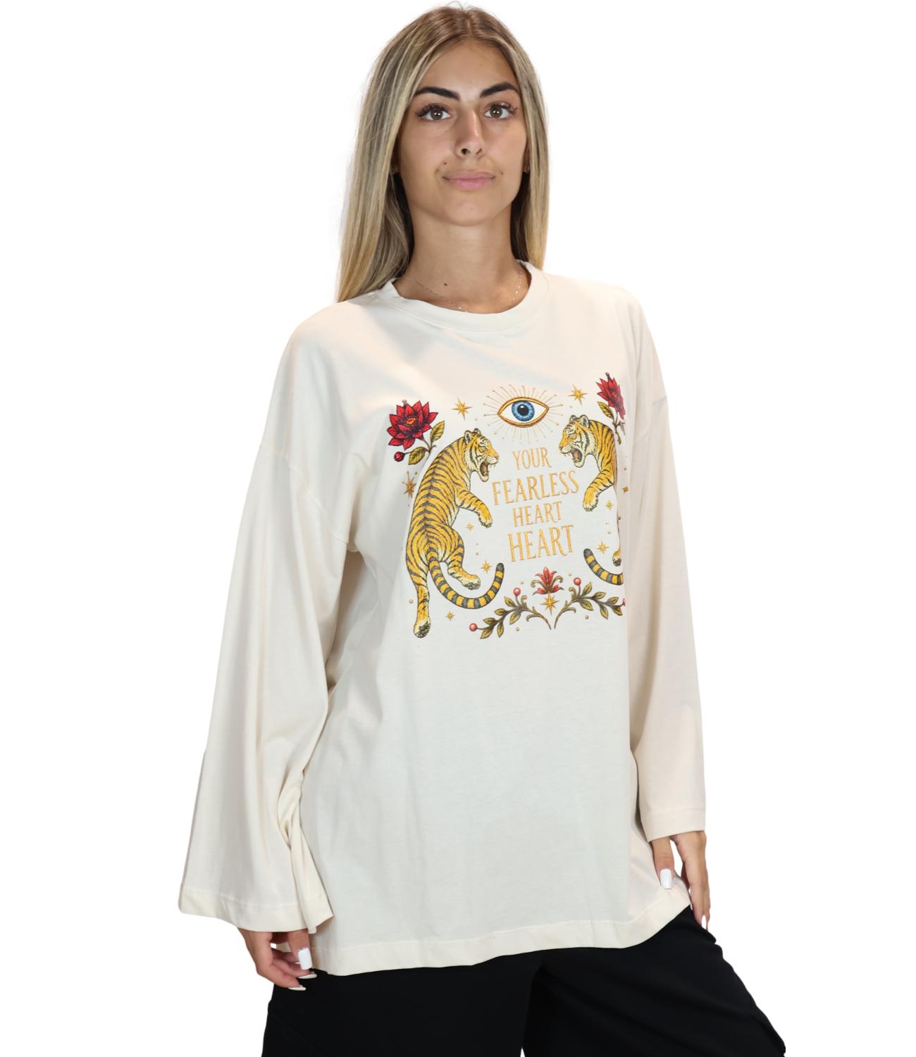 Vicolo T-Shirt da Donna - Burro - Rac0225