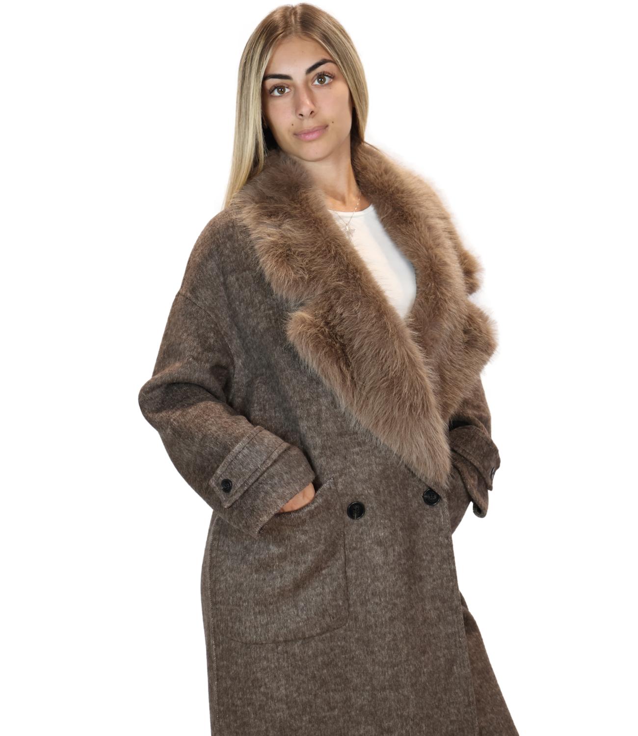 Vicolo Cappotto da Donna - Fango - Tac0025