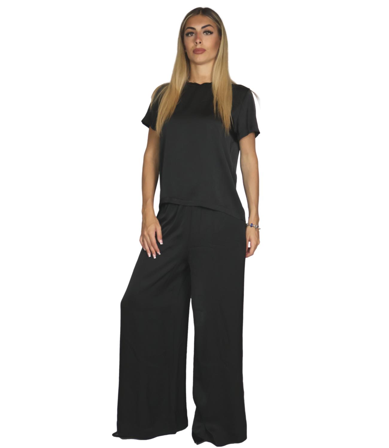 Vicolo T-Shirt da Donna - Nero - Tac0282