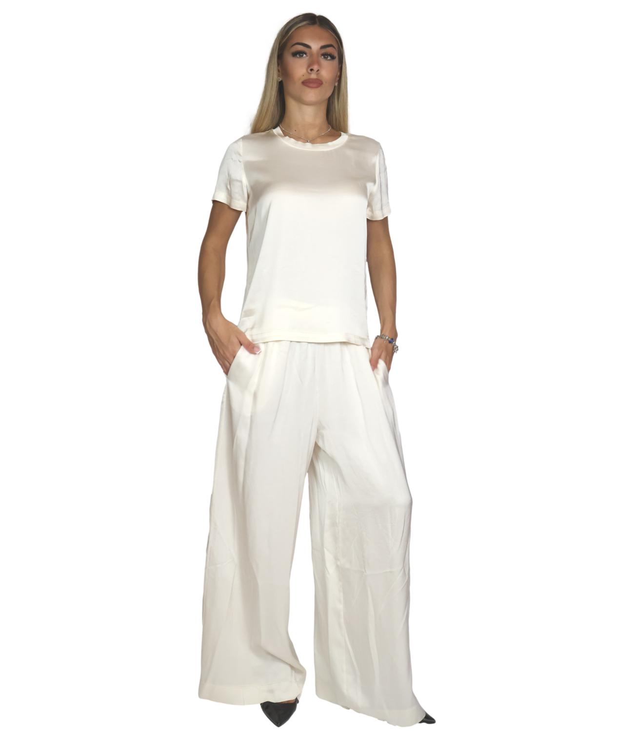Vicolo T-Shirt da Donna - Panna - Tac0282