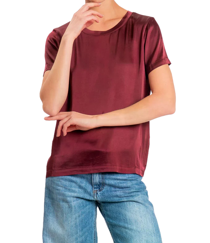 Vicolo T-Shirt da Donna - Bordeaux - Tac0282