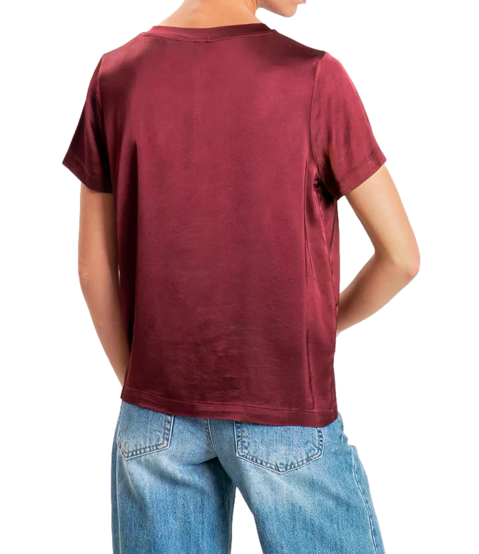 Vicolo T-Shirt da Donna - Bordeaux - Tac0282