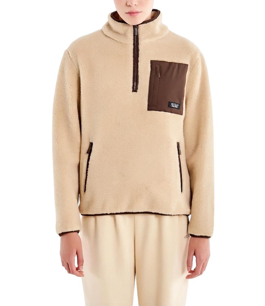 Vicolo Felpa da Donna - Acu Beige 07 S - Tac0357