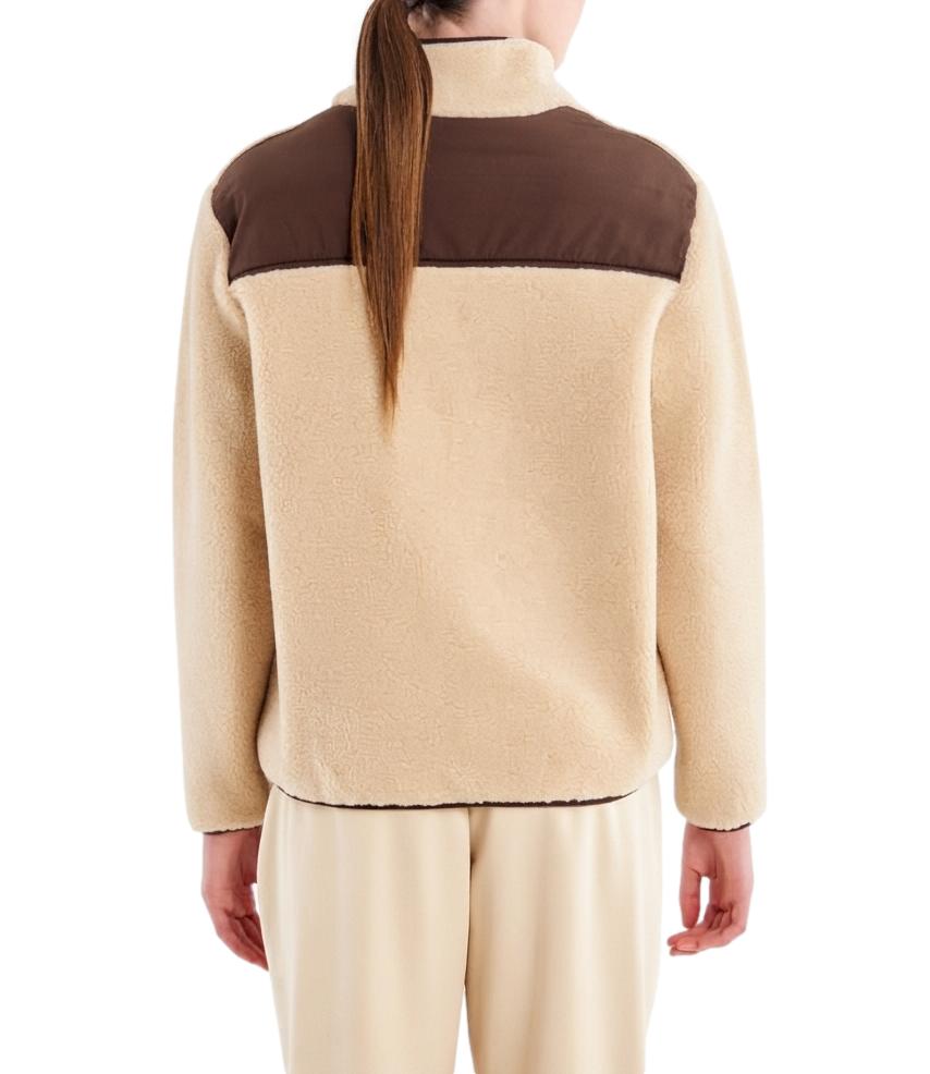 Vicolo Felpa da Donna - Acu Beige 07 S - Tac0357