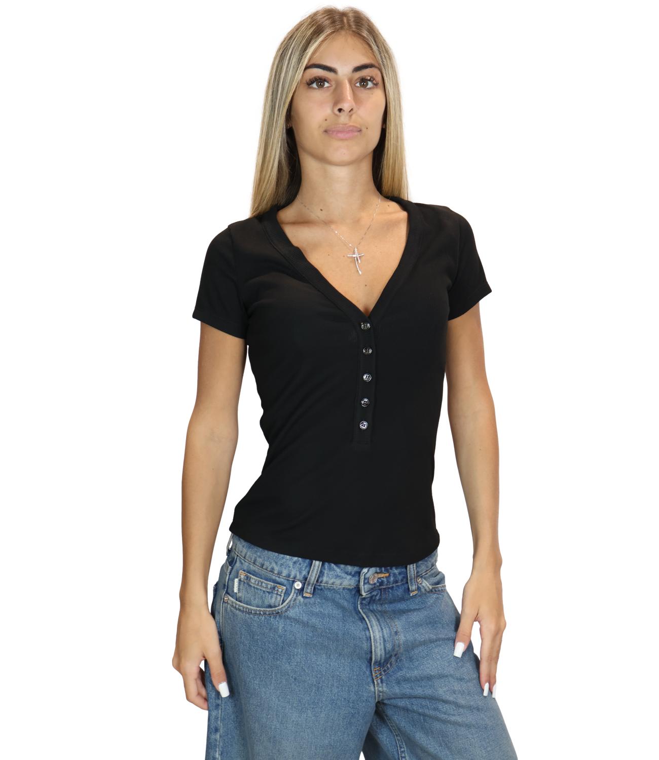 Vicolo T-Shirt da Donna - Nero - Uac0046