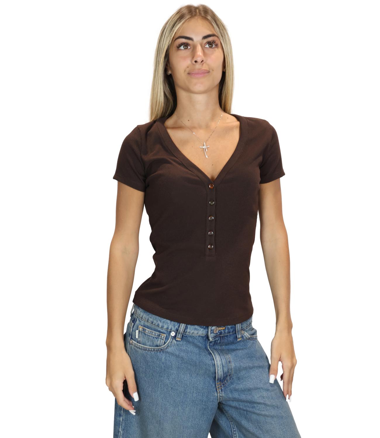 Vicolo T-Shirt da Donna - Fondente - Uac0046