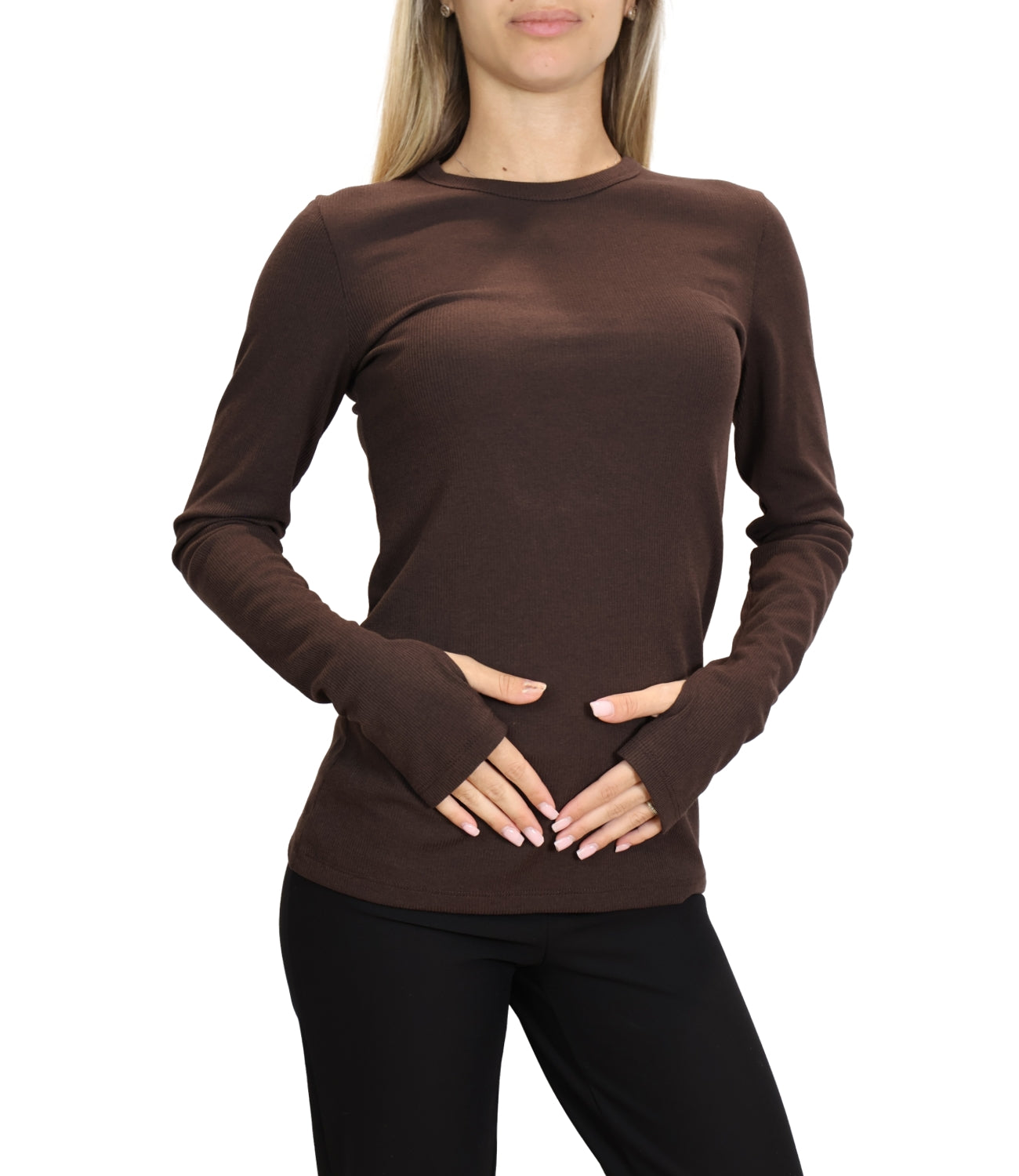 Vicolo T-Shirt da Donna - Acu Fondente 69 U - Uac0064