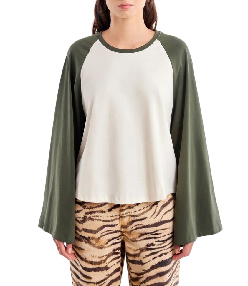 Vicolo T-Shirt da Donna - Acf Army/burro U - Uac0169