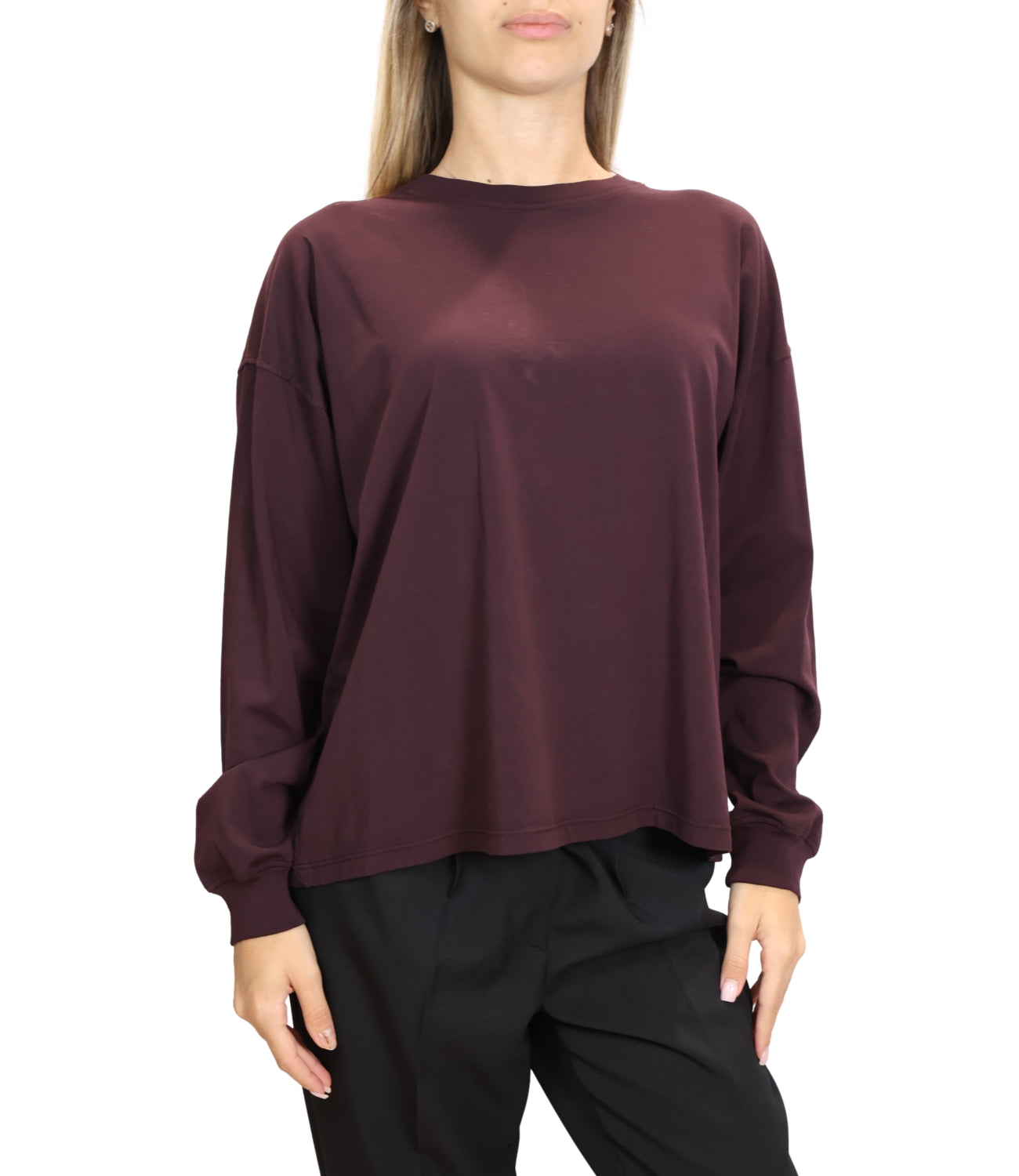 Vicolo T-Shirt da Donna - Acu Bordeaux 38 U - Uac0179