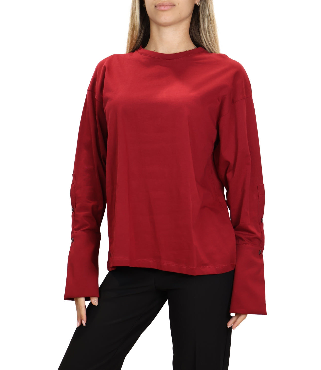 Vicolo T-Shirt da Donna - Fu Bordeaux C. 38/1 U - Uac0201
