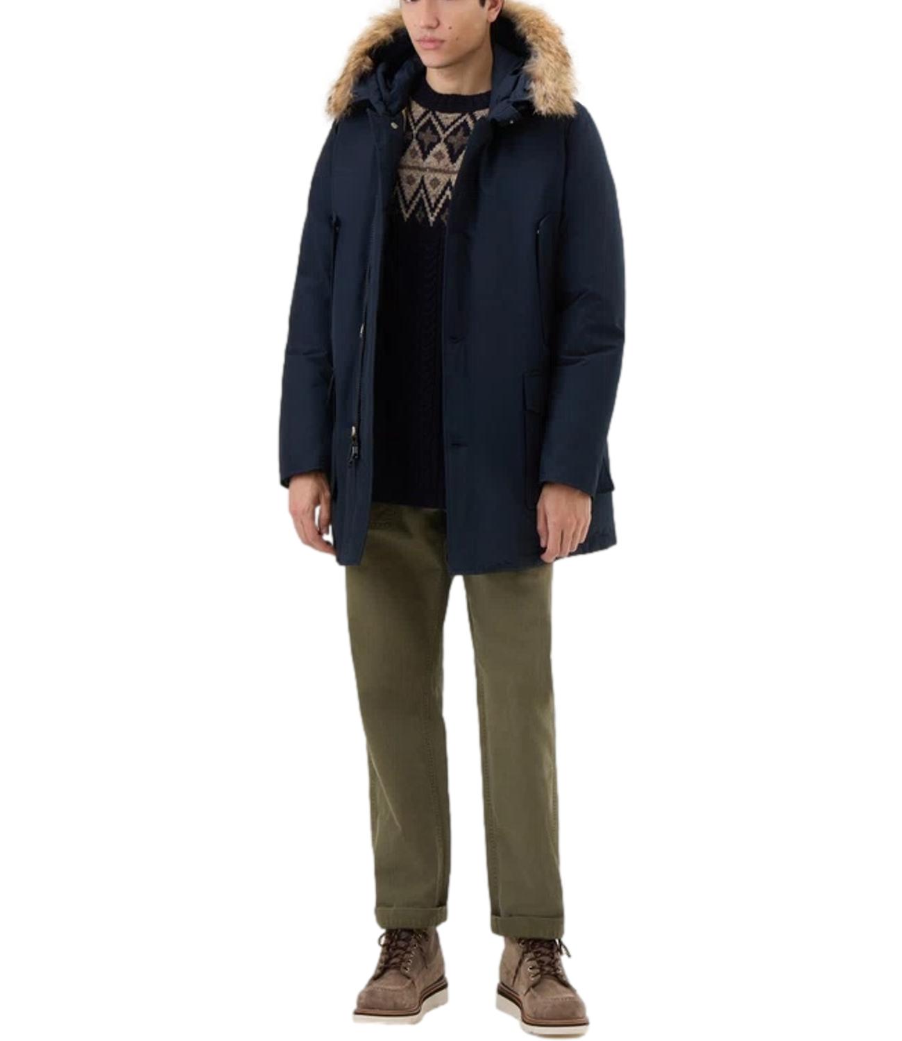 Woolrich Giubbino da Uomo - Melton Blue - Cfwoou0482mbut0001