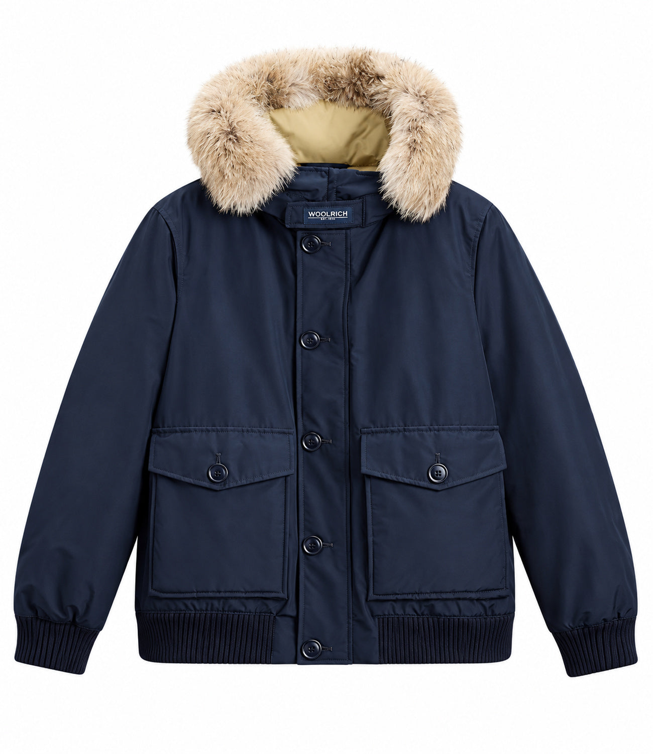 Woolrich Bomber da Uomo - Melton Blue - Cfwoou2238mrut0001