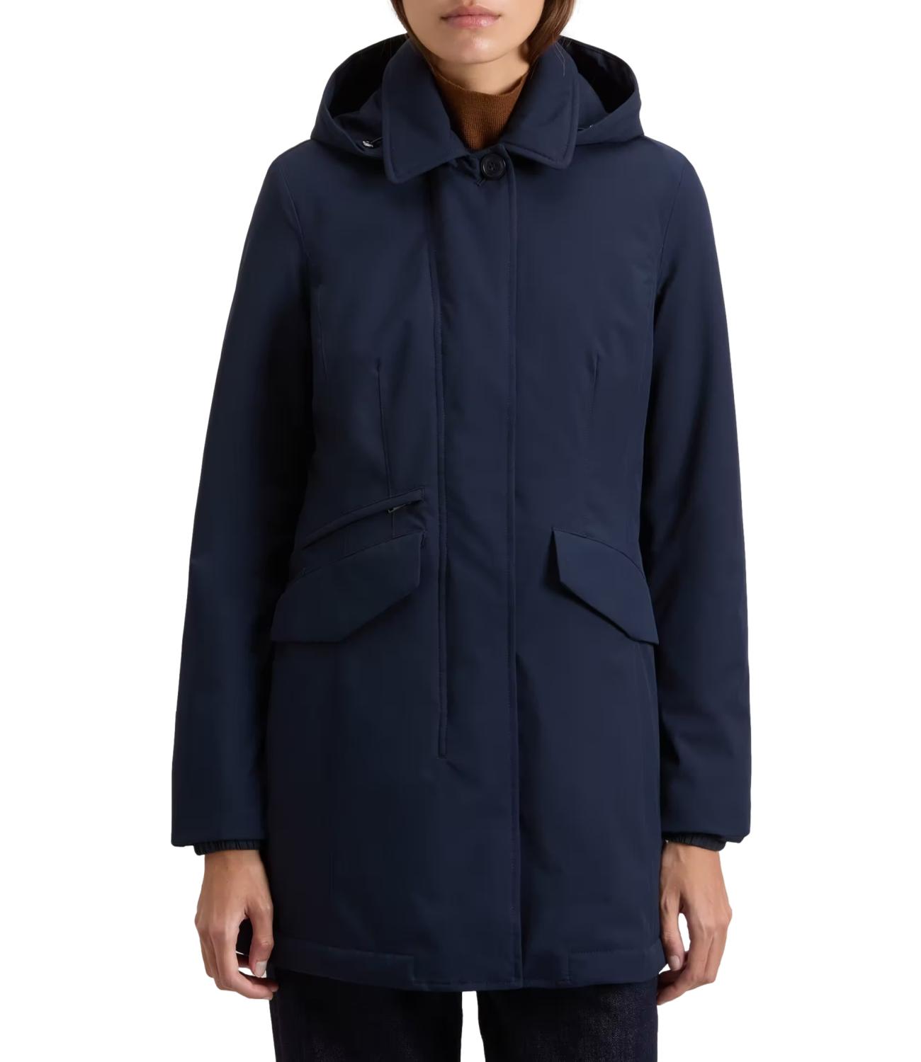 Woolrich Giubbino da Donna - Melton Blue - Cfwwou2203frut3342