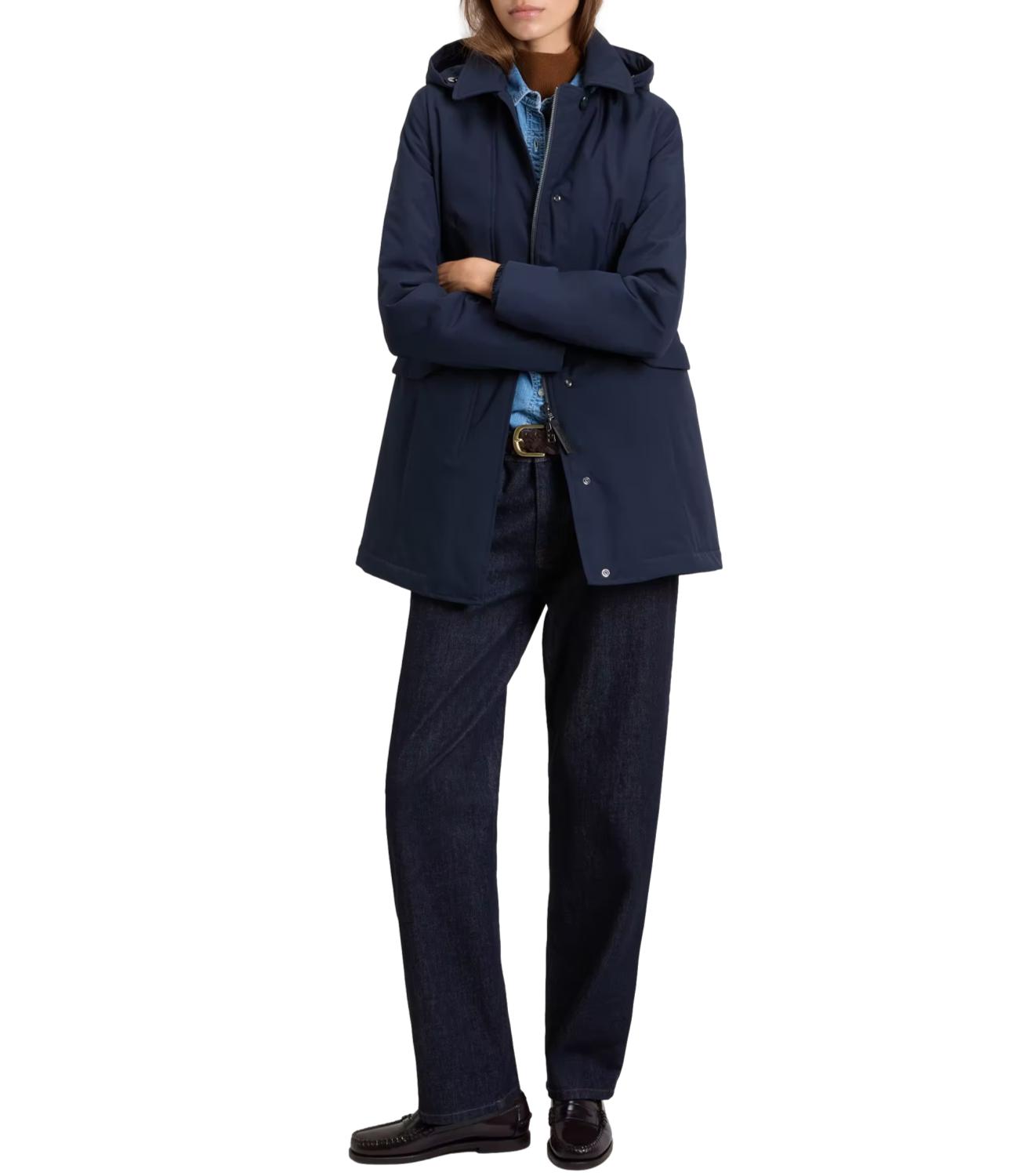 Woolrich Giubbino da Donna - Melton Blue - Cfwwou2203frut3342
