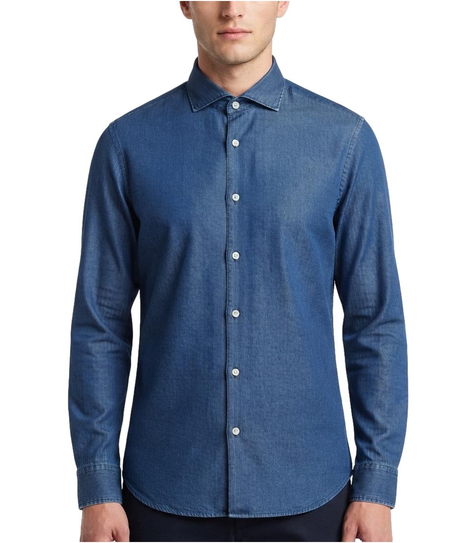Xacus Camicia da Uomo - Denim - 722ml 11296