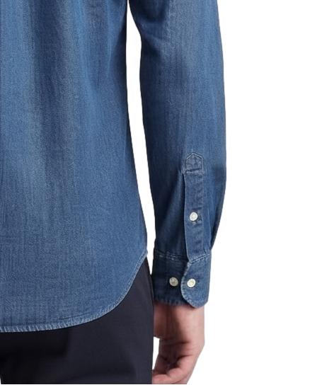 Xacus Camicia da Uomo - Denim - 722ml 11296