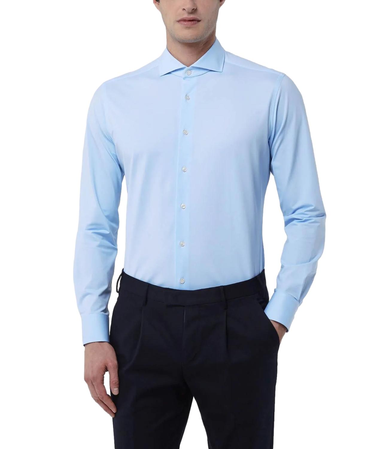 Xacus Camicia da Uomo - Celeste - Act558ml 11460