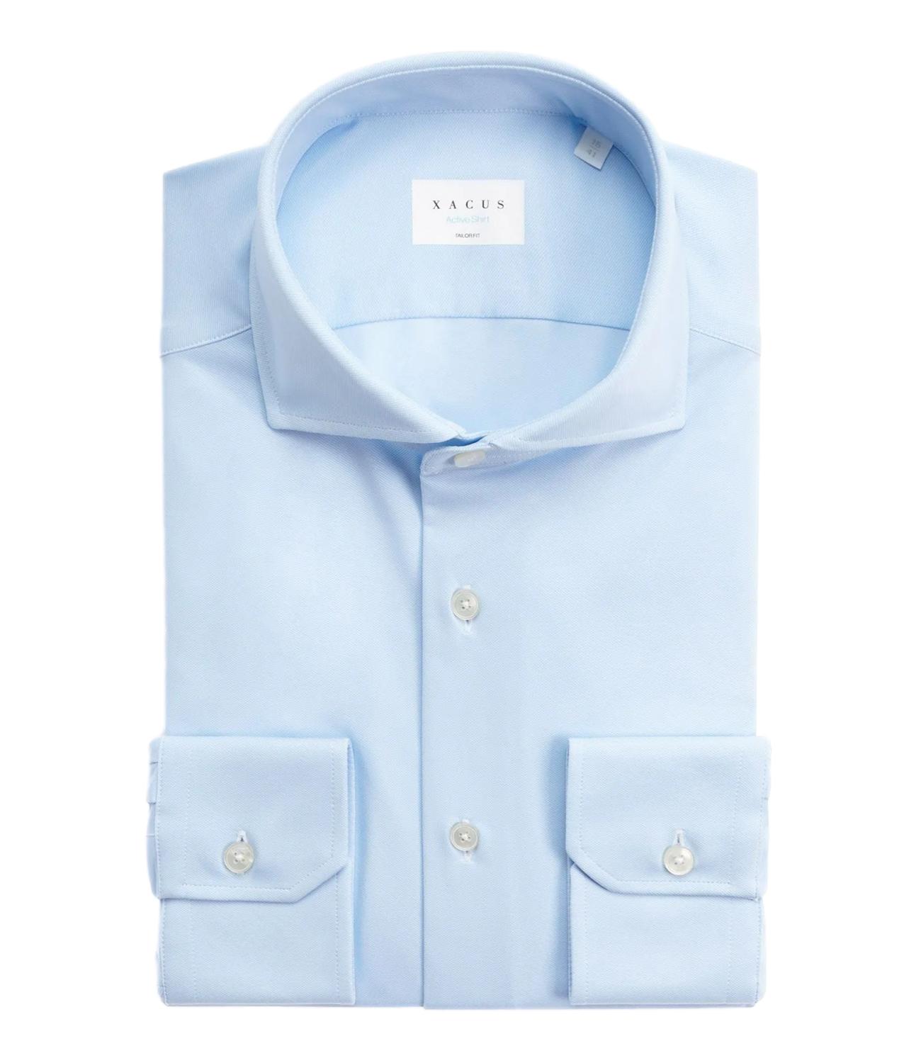 Xacus Camicia da Uomo - Celeste - Act558ml 11460
