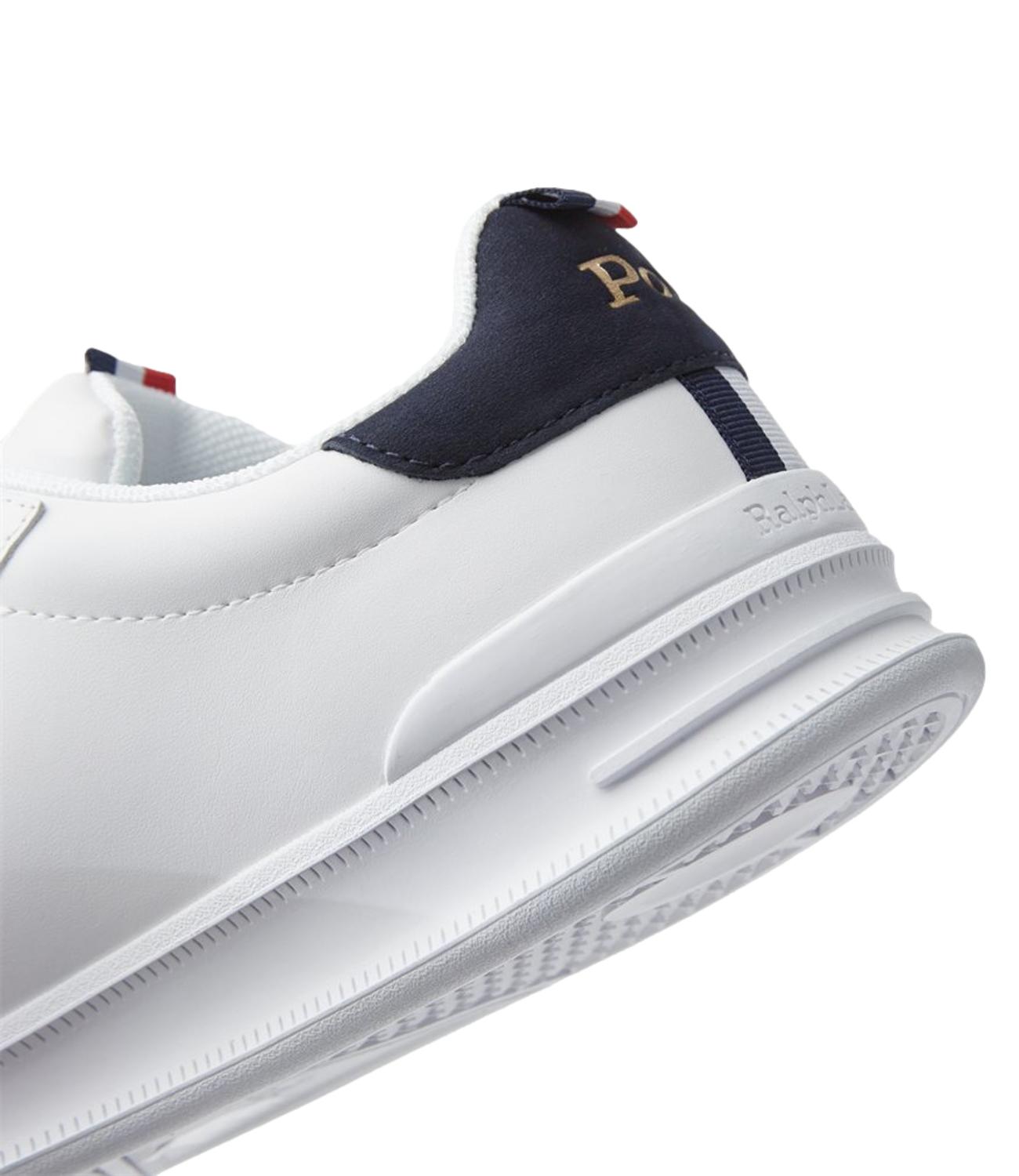 Sneakers bianco/navy/rosso uomo