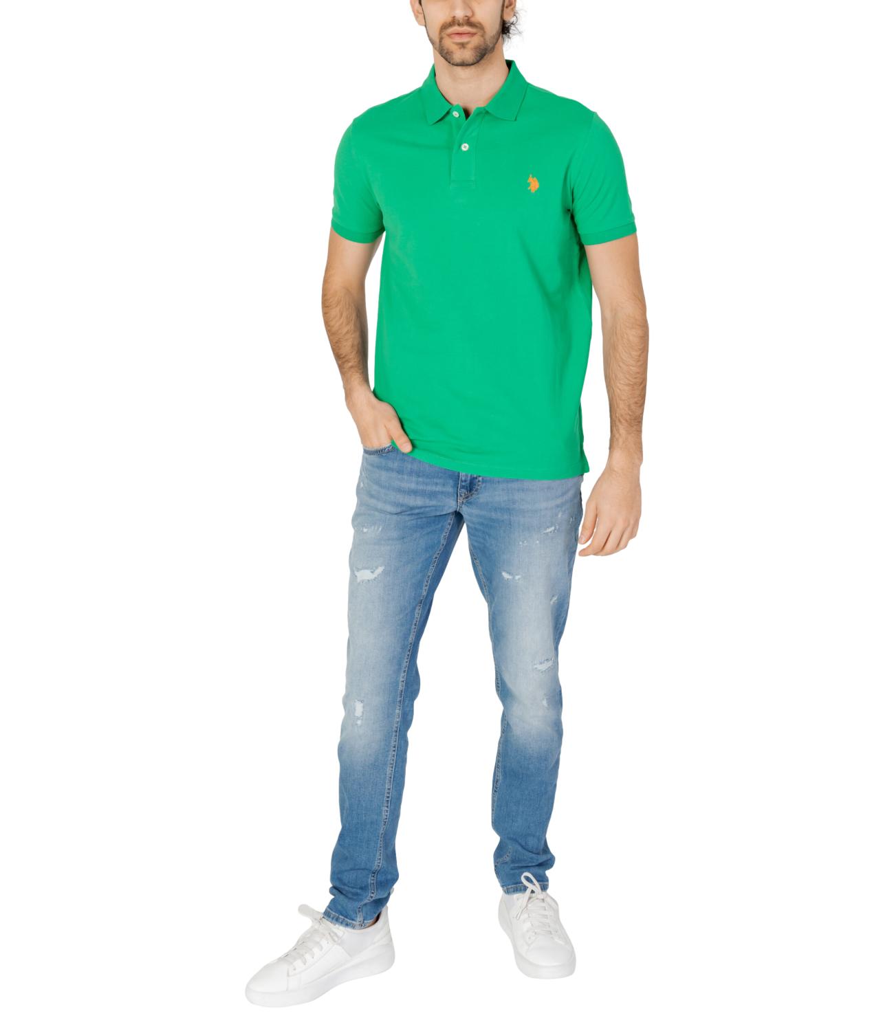 Polo U.S. Polo Assn verde aperto uomo