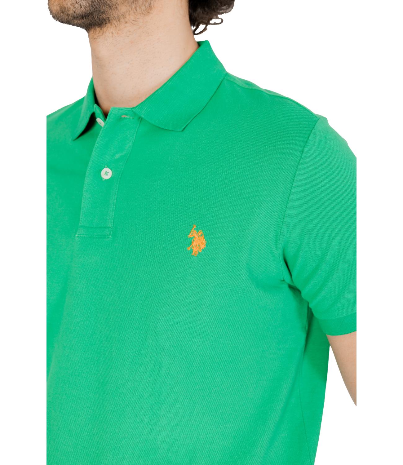 Polo U.S. Polo Assn verde aperto uomo