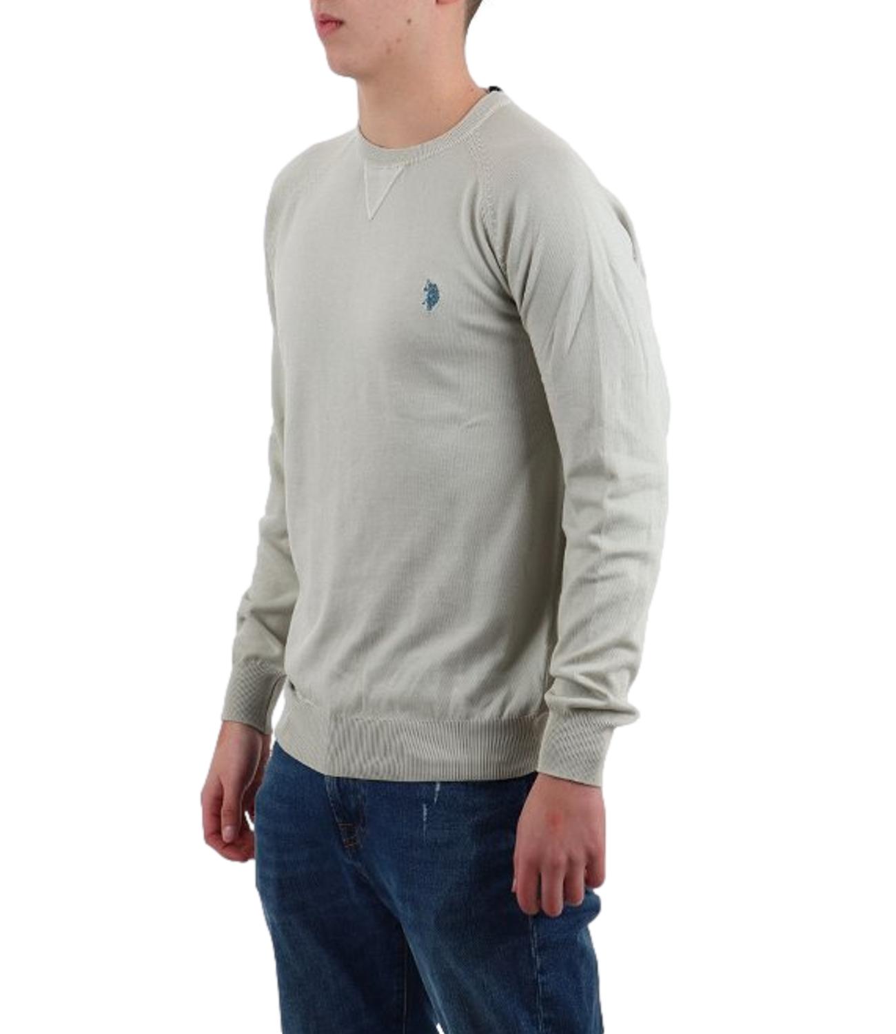 Pullover girocollo U.S. Polo Assn grigio chiaro