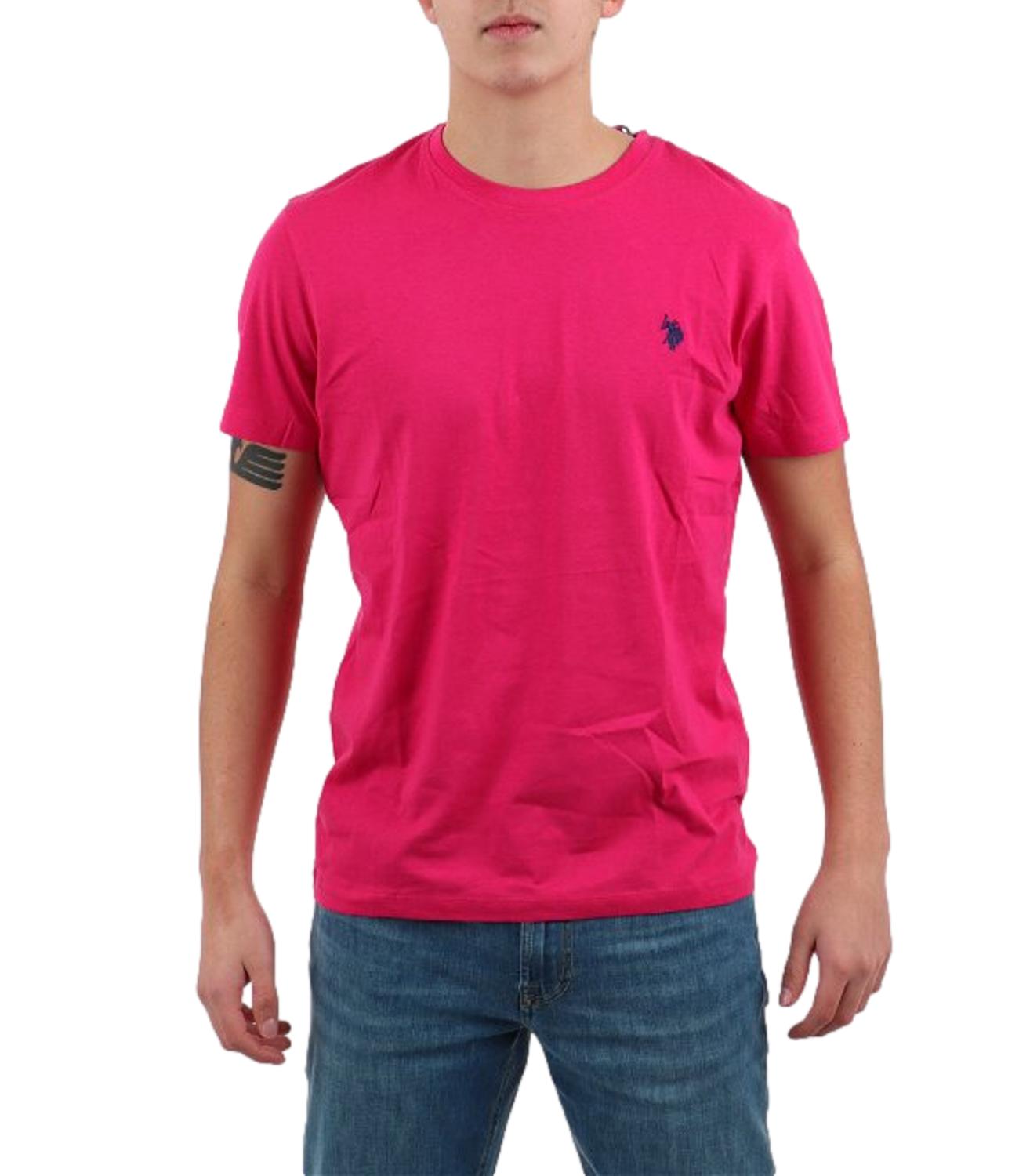 T-shirt U.S. Polo Assn girocollo fucsia