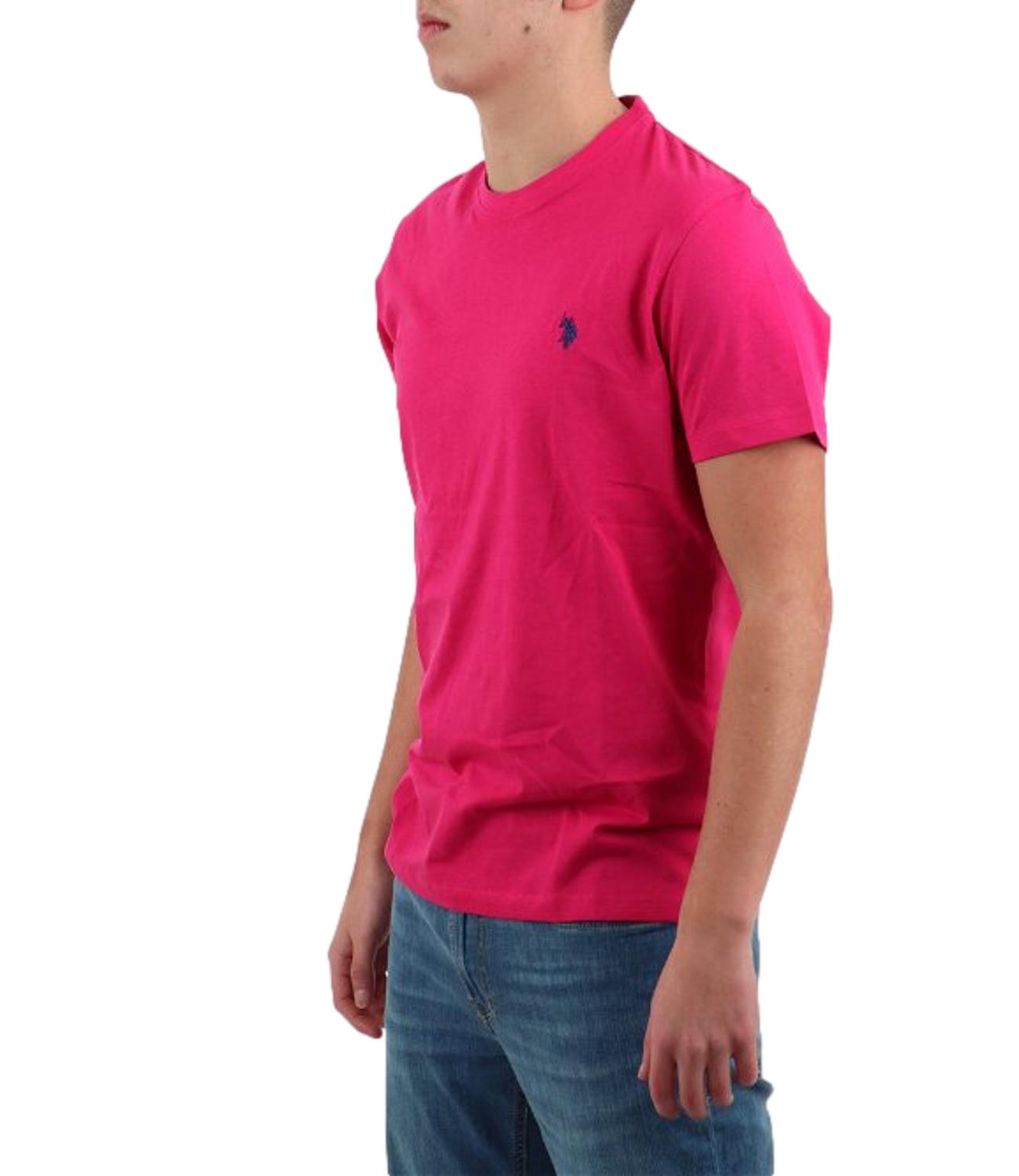 T-shirt U.S. Polo Assn girocollo fucsia