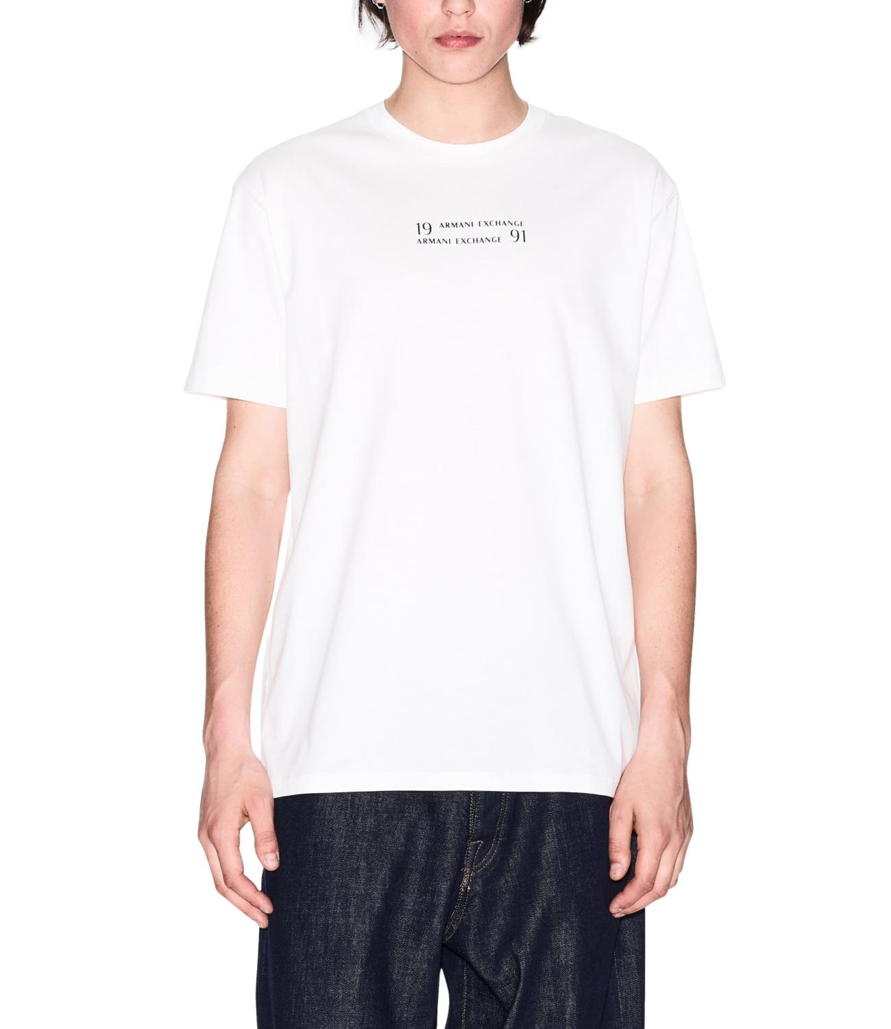 T-shirt 1991 white logo lettering AX