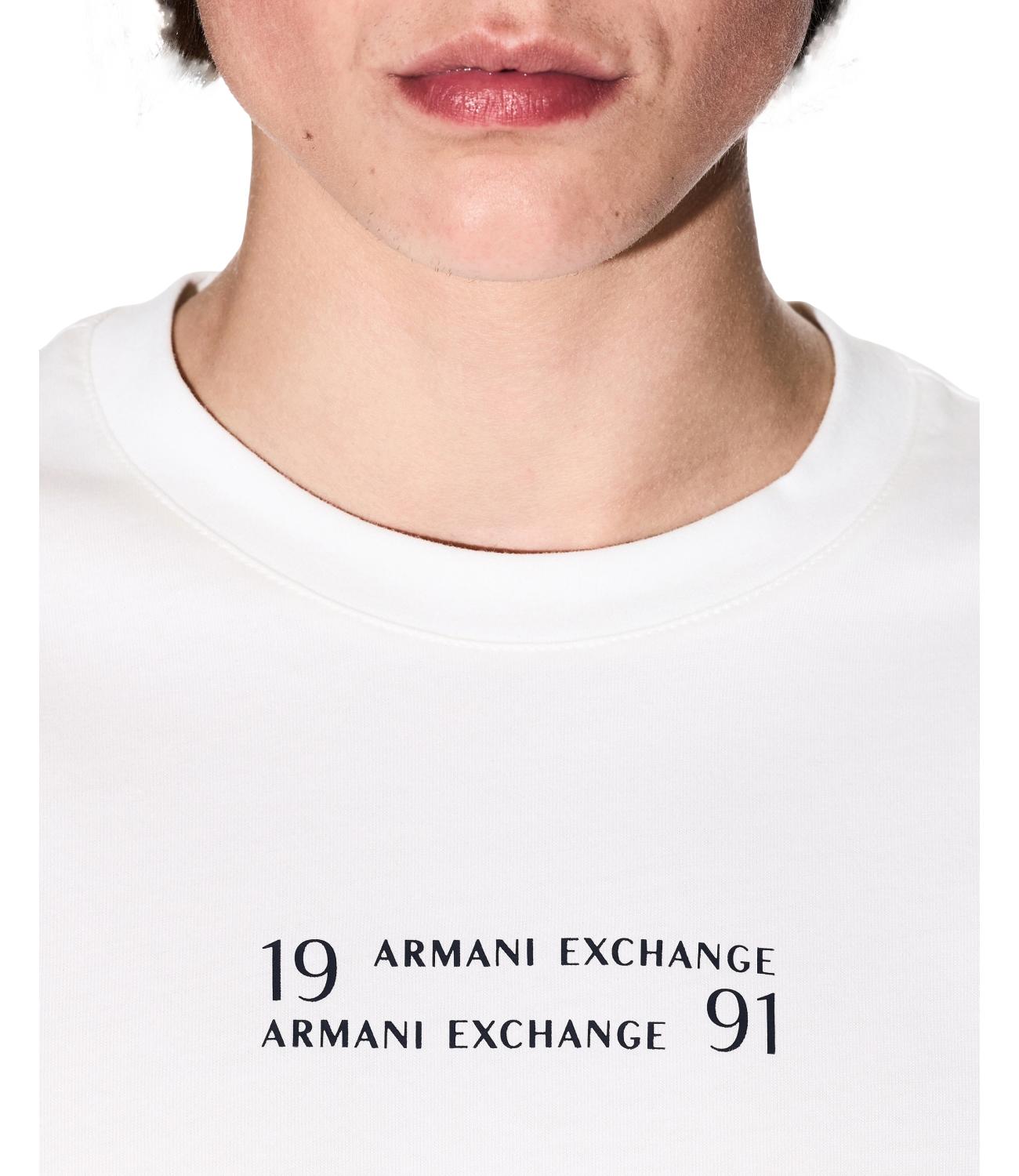 T-shirt 1991 white logo lettering AX