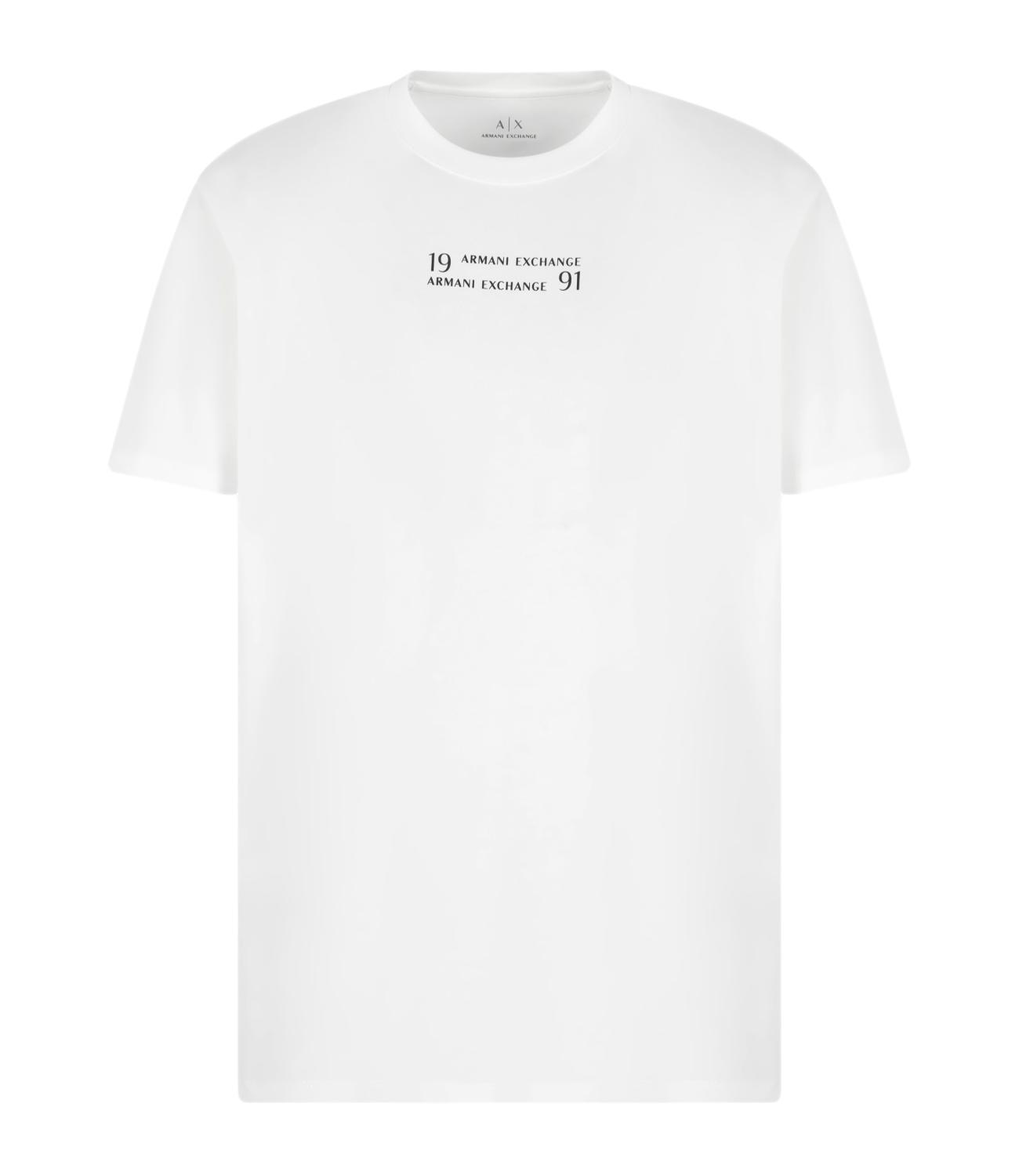 T-shirt 1991 white logo lettering AX