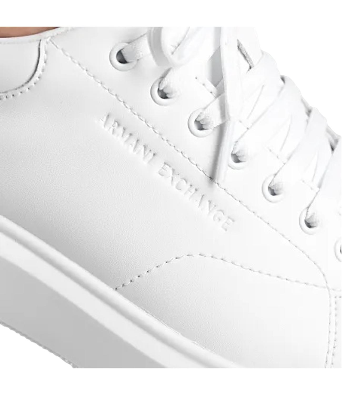 Sneakers Armani Exchange uomo in pelle bianche