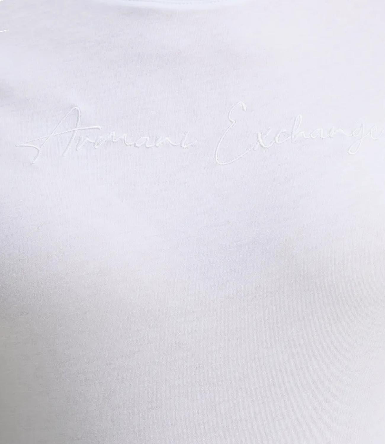 T-shirt AX donna bianca no logo