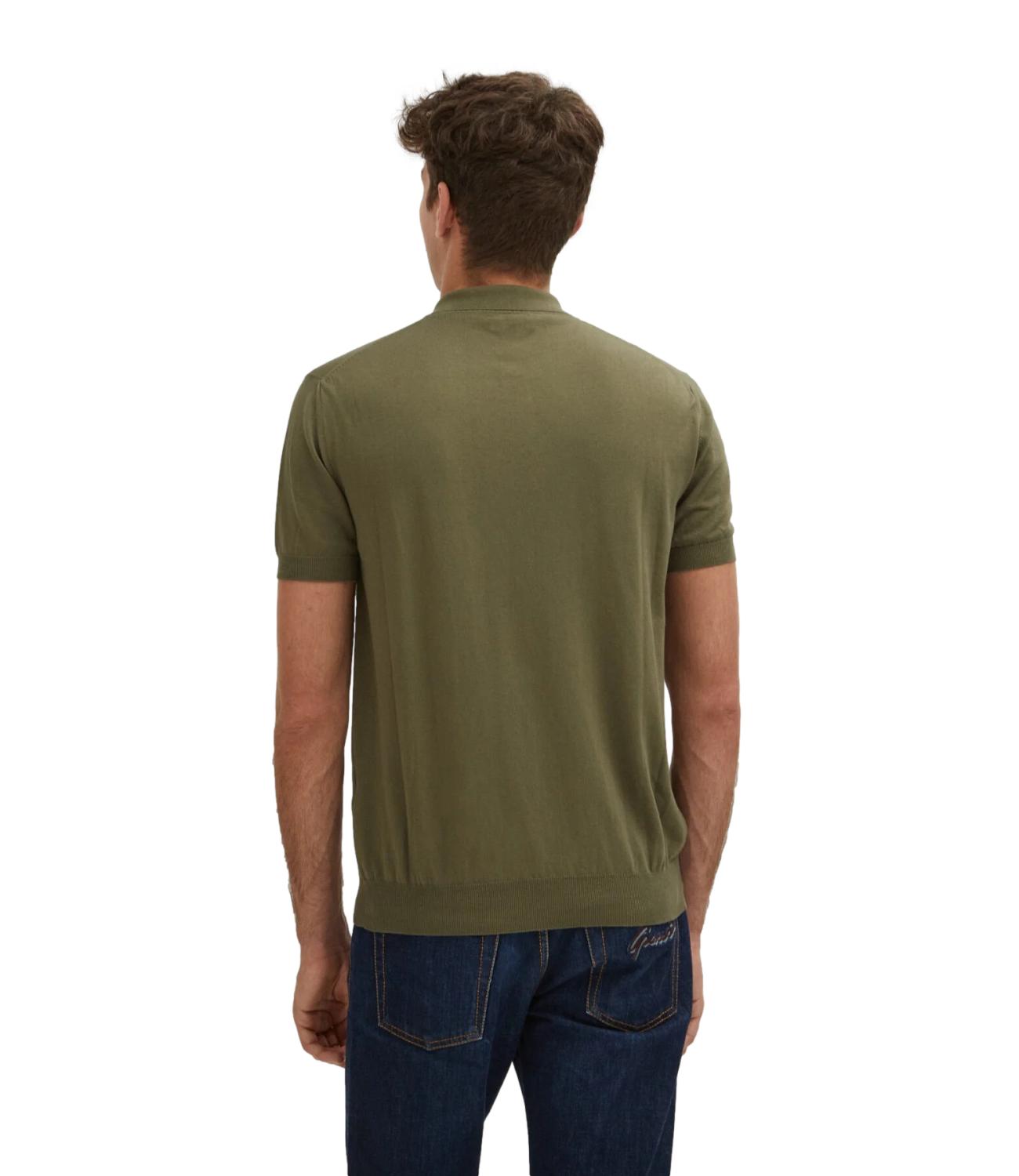 SS POLO KNIT olive