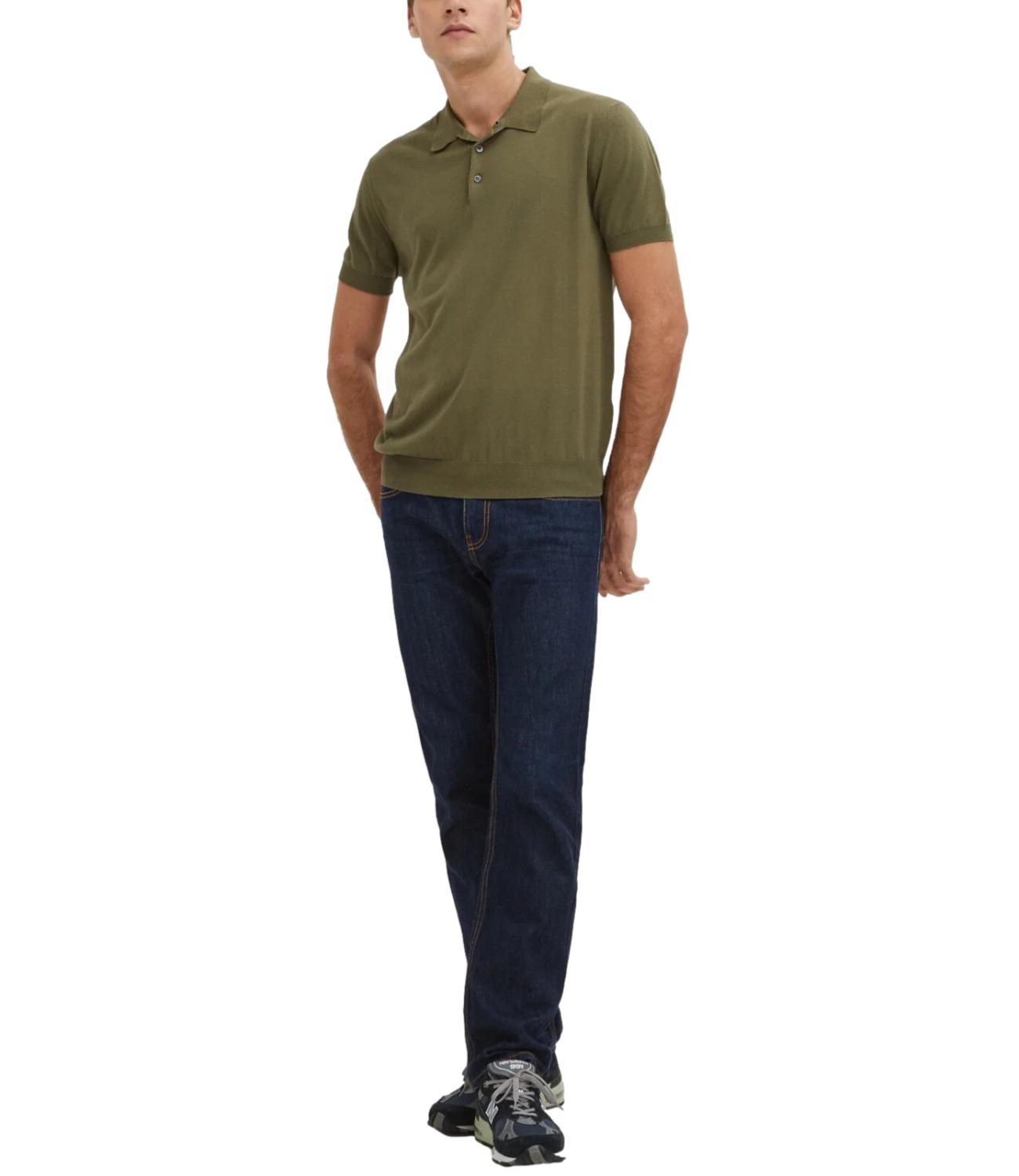 SS POLO KNIT olive