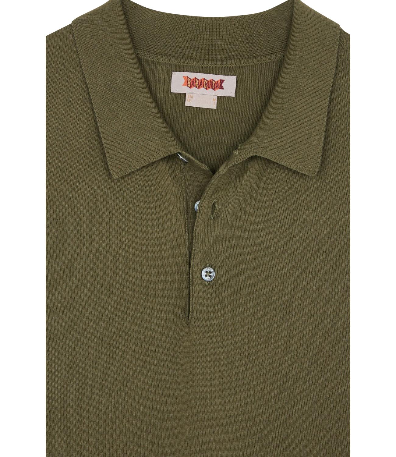 SS POLO KNIT olive