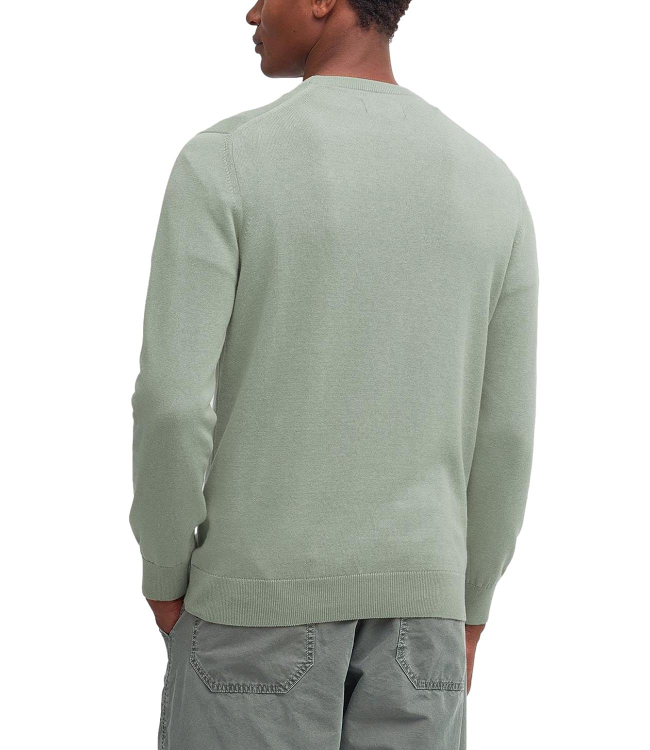 Maglione girocollo in cotone Pima Agave