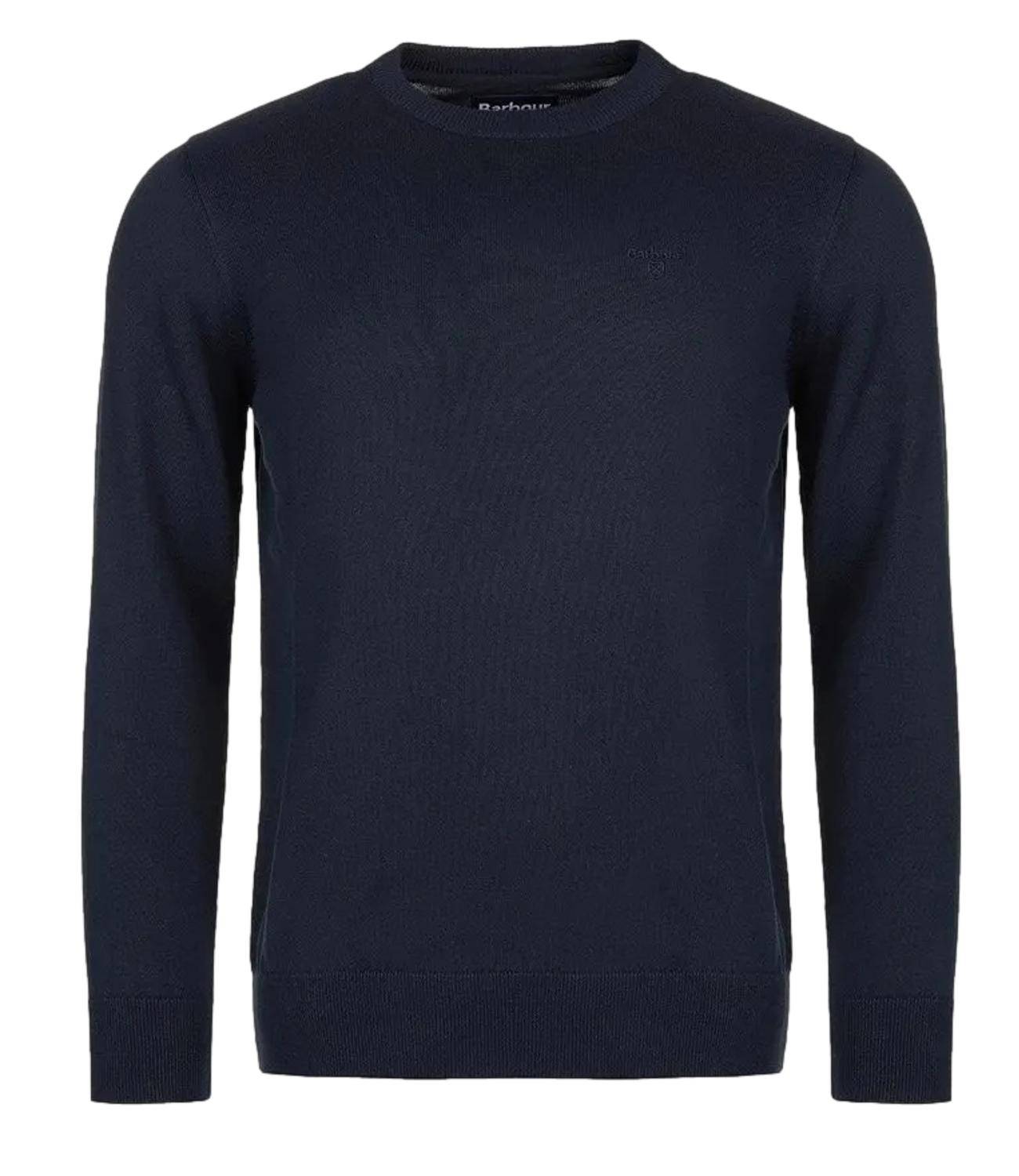 Maglione girocollo in cotone Pima Navy
