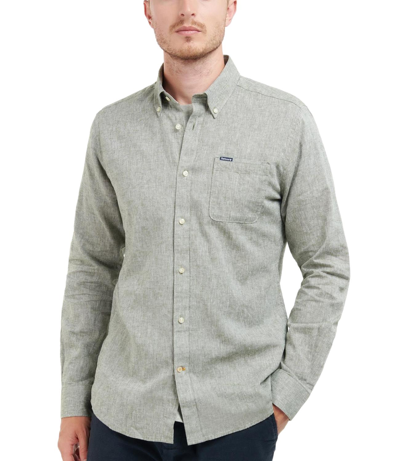 NELSON TAILORED SHIRT BLEACHED OLIVE