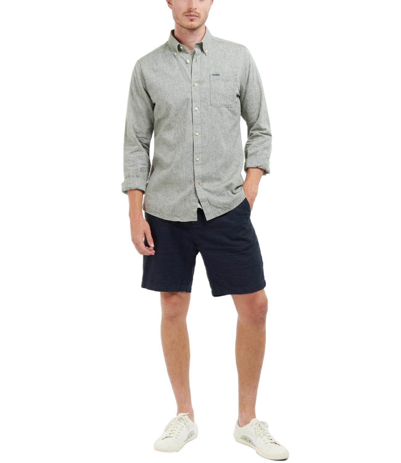 NELSON TAILORED SHIRT BLEACHED OLIVE